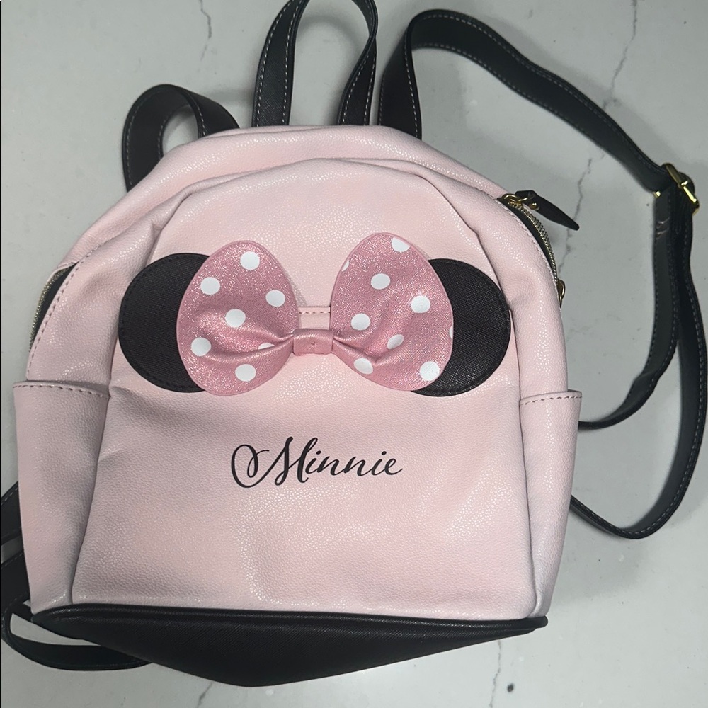 Minnie Mouse Danielle Nicole Light Pink Textured Bag